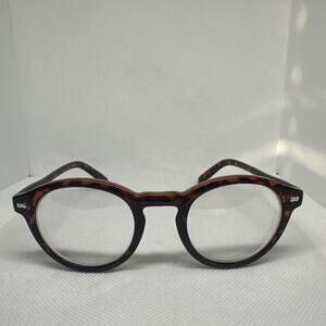Zenni Optical Womens Round Eyeglasses Frames Only Brown Tortoise Shell Acetate